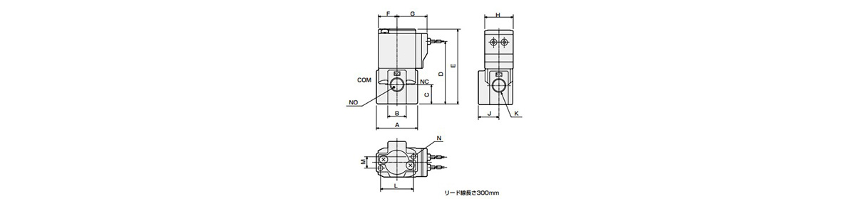 FGG31-8-1-12CRB-1 | 乾燥エア用直動式3ポート電磁弁単体 ジャス