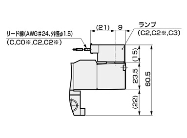 CKD 空圧バルブ４Ｇシリーズ用サブプレート M4GB1-CL4-T11R-KF-20-