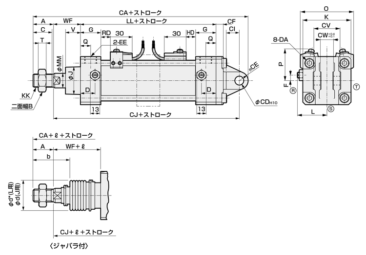 CKD スーパーマイクロＣＹＬピストンロッド組立 SCM-T-100B-130-PST
