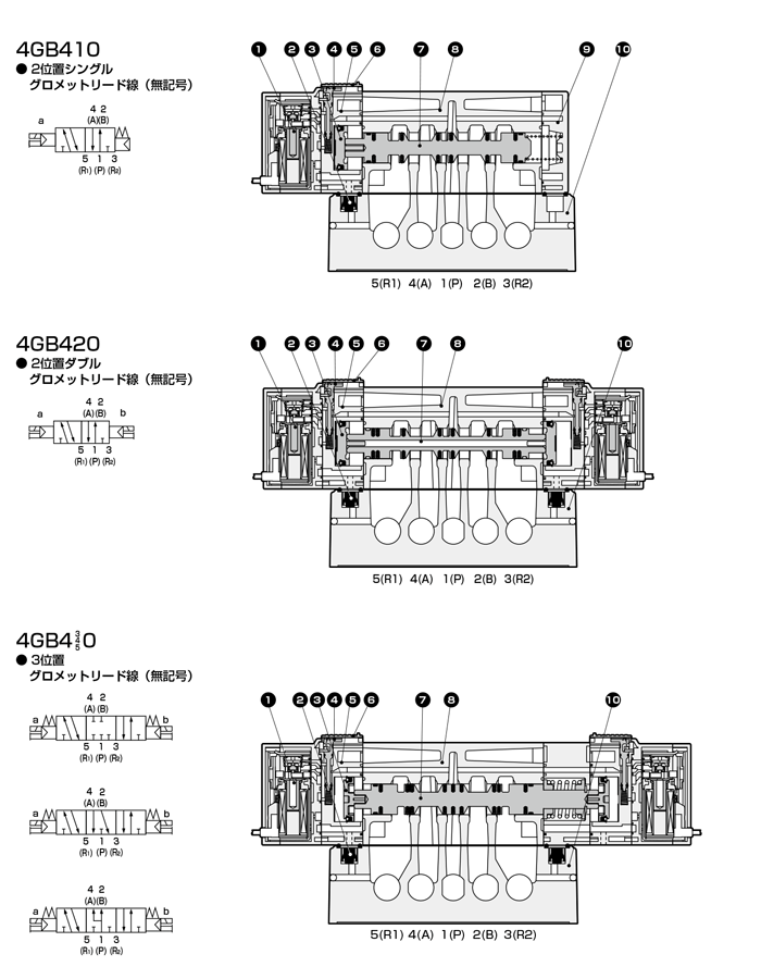 CKD 空圧バルブ４Ｇシリーズ用サブプレート M4GB1-C4-T30R-K-8
