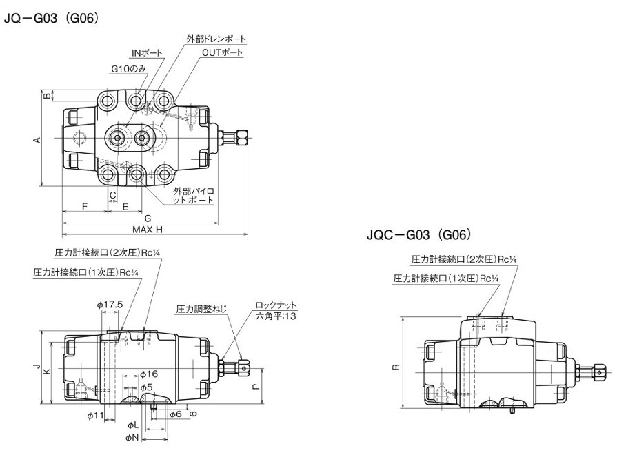 圧力制御弁 | ダイキン工業（油圧機器） | MISUMI-VONA【ミスミ】
