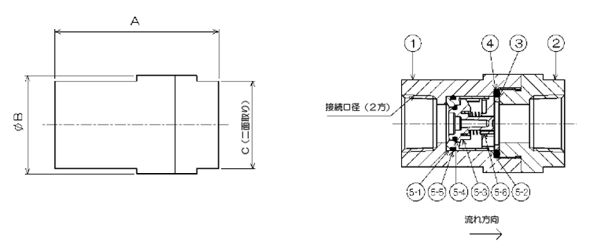 チェックバルブ（逆止弁）C8シリーズ 樹脂POM製 | ＩＢＳ | MISUMI-VONA【ミスミ】