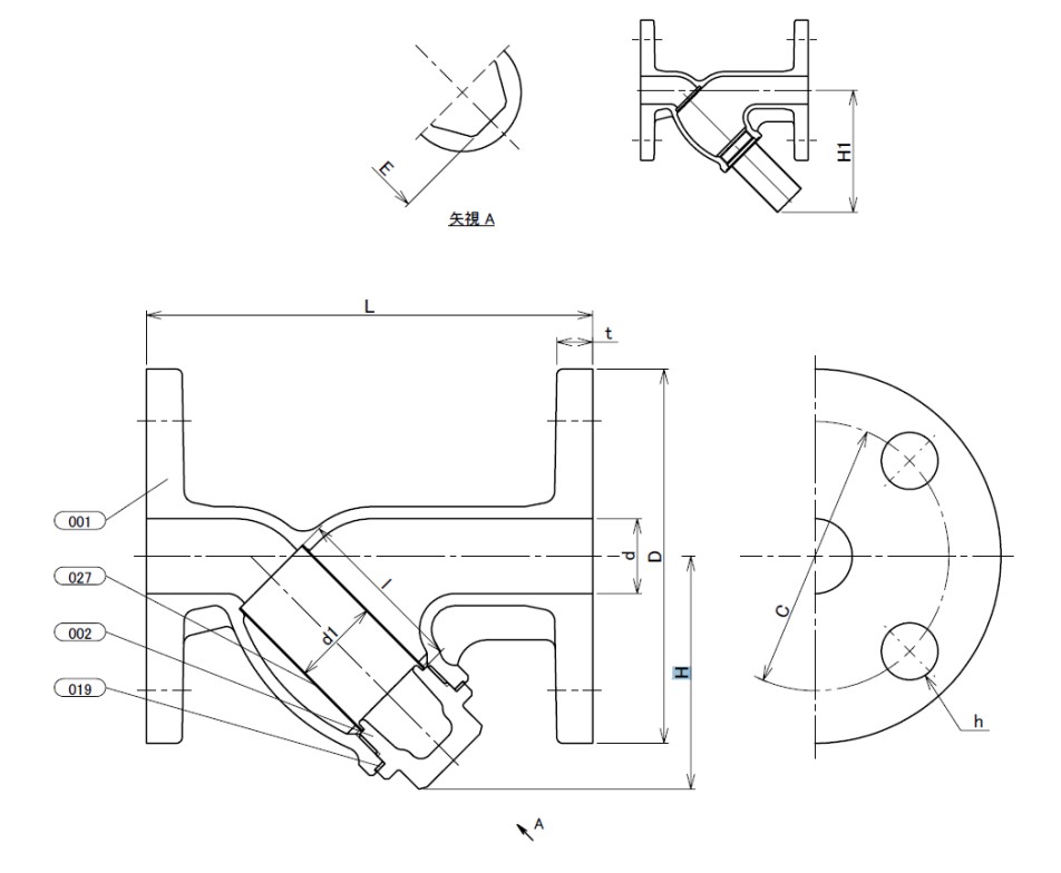 FCD/SUS揚程式ポンプリリーフ弁 ネジ込・1.6MPa ヨシタケ AL-27-25AX0.4MPa (64-3826-51) FCD⁄SUS揚程式ポンプリリーフ弁 ネジ込・1.6MPa ヨシタケ AL-27-20AX0