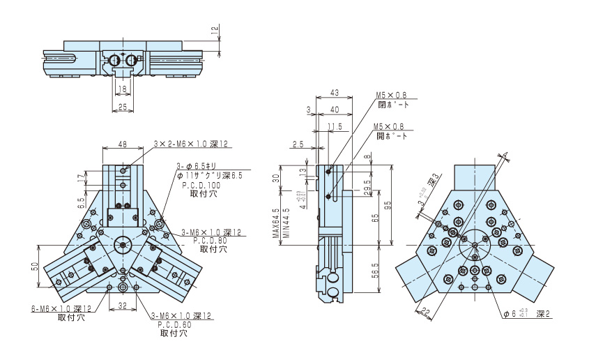 CKJ-16AS-ET3LS1 チャック 薄型ロングストロークチャック CKJシリーズ 近藤製作所 MISUMI(ミスミ)