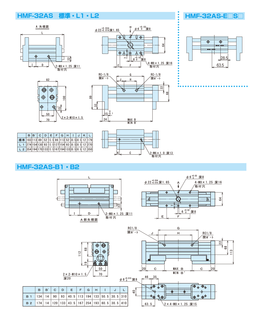 HMF-20AS-L2-ET3LS2 ハンド 小型カニ型平行ハンド HMFシリーズ 近藤製作所 MISUMI(ミスミ)