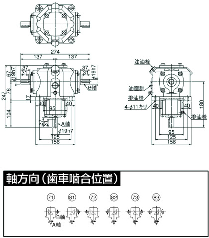 SB形スパイラルベベルギヤボックス | マキシンコー | MISUMI-VONA 