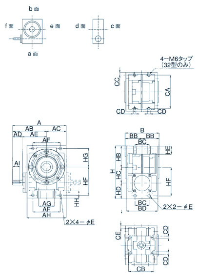 減速機 マキシンコー MAB50L60 マキエースMAシリーズ 1段ウォーム減速