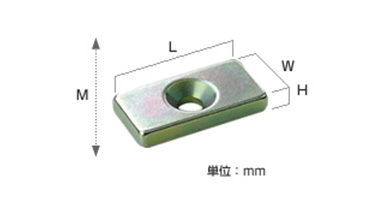 ネオジ磁石 プレートキャッチ角型 | マグナ | MISUMI-VONA【ミスミ】
