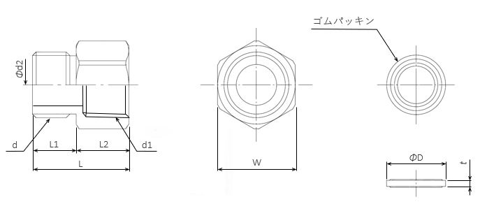 S2TEF-A-13 | パイプ・継手・配管用副資材 給水配管用継手 ネジ変換アダプタS2TEF-A | ミヤコ | MISUMI-VONA【ミスミ】