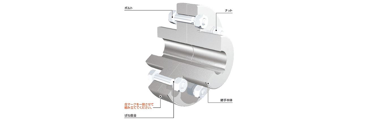 カネミツ フランジ形たわみ軸継手CL呼び径180 ( CL180SET ) (株