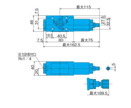 OG-G01-P1-21 | レデューシングモジュラーバルブ | 不二越 | MISUMI