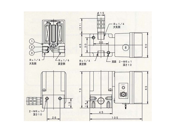 BN-7KV210A-8-E-200 | 遅延真空電磁弁 BN-7KVシリーズ | 日本精器