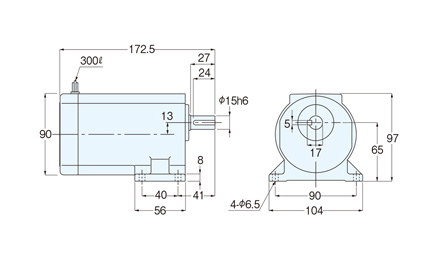 GLMN-18-240-T40 ニッセイ 平行軸 標準タイプ 脚取付 ブレーキ付 三相