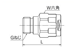 WJ20-1310C-S | ダブルロックジョイント WJ20型 平行おねじ | オンダ 