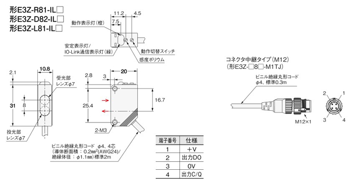 光電センサ OMRON(オムロン) アンプ内蔵形光電センサ(小型) E3Z-T66-D - 1