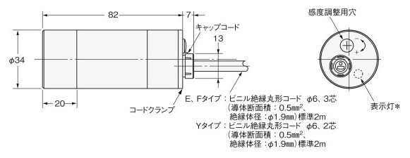 オムロン omron 近接センサ 静電容量形 長距離タイプ 標準タイプ 交流