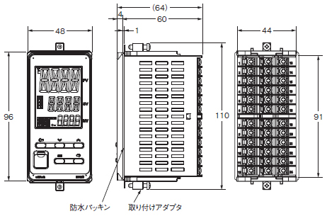 温度調節器（デジタル調節計）E5EC⁄AC | オムロン | MISUMI-VONAミスミ
