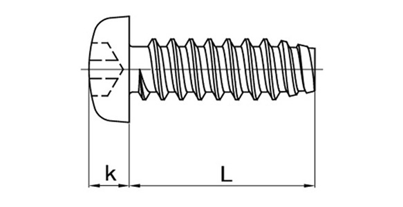 omiko様 Self Tapping Screws - Pan Head, Hexalobular Drive, TRX, S