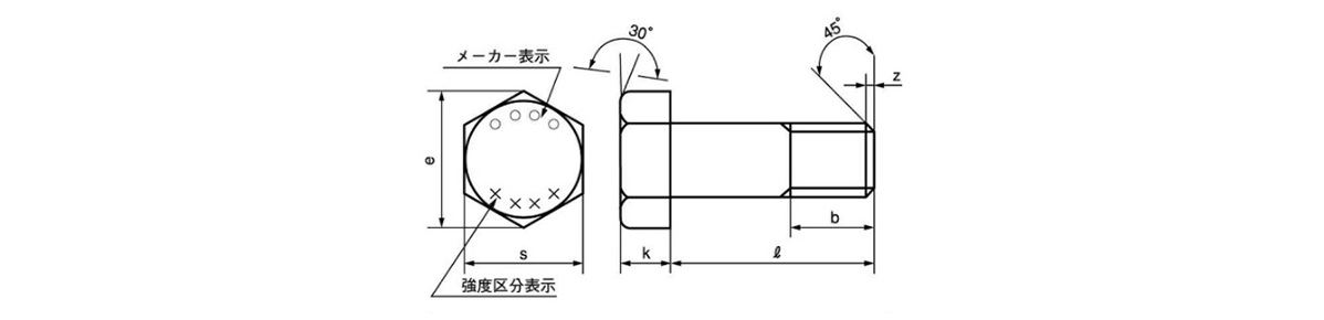 国際ブランド 10.9六角ボルト 半ネジ M10X110 1本