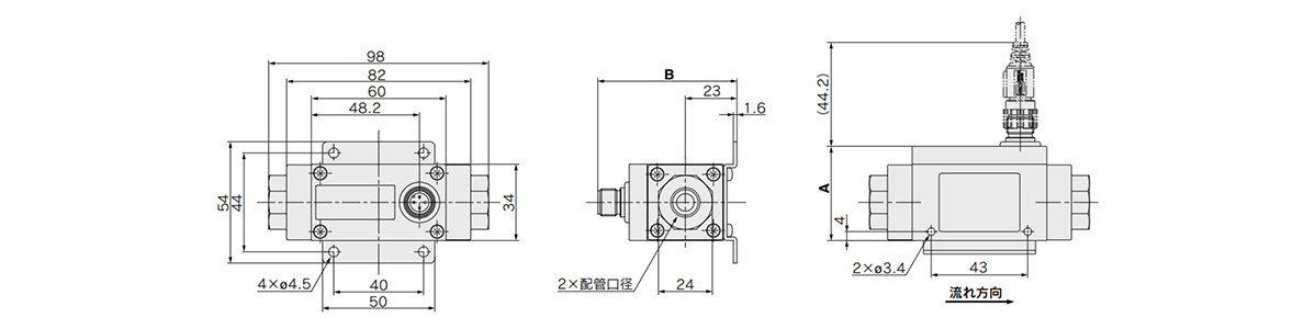 PF2A510-01 空気用 デジタルフロースイッチ PF2Aシリーズ SMC MISUMI(ミスミ)