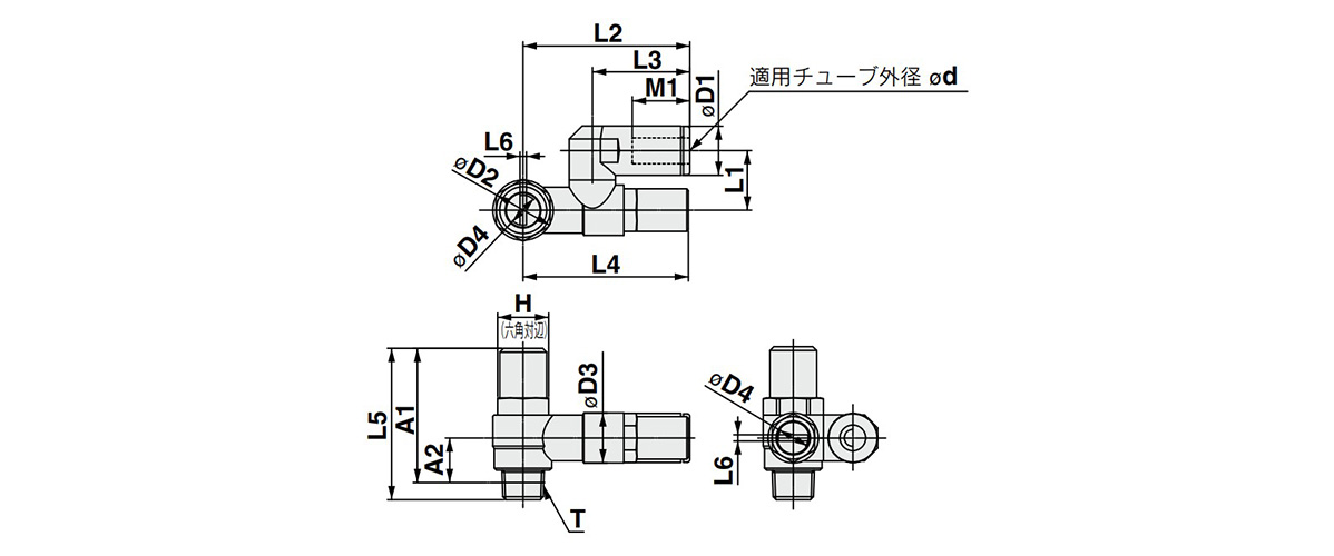 ASD230F-M5-04T | タンパープルーフデュアルスピードコントローラ ワンタッチ管継手付 ASDF-Tシリーズ | SMC |  MISUMI-VONA【ミスミ】
