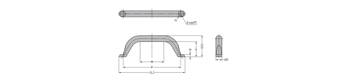 MG-150 | LAMP ステンレス鋼製ハンドル MG型 SEMI規格準拠 | スガツネ 