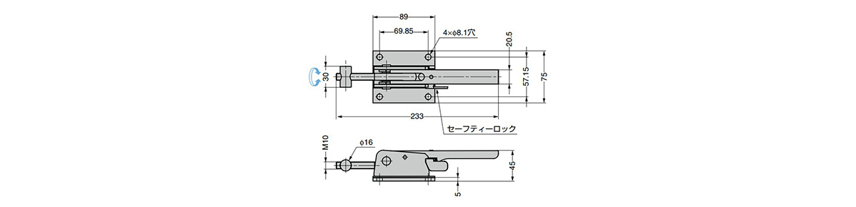 型番 ステンレス鋼製ウルトラファスナー 掛け代調節機能付 44-4292SS スガツネ工業 MISUMI(ミスミ)