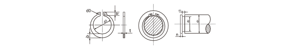 C形止め輪（Cリング）（軸用） | 大陽ステンレススプリング | MISUMI 
