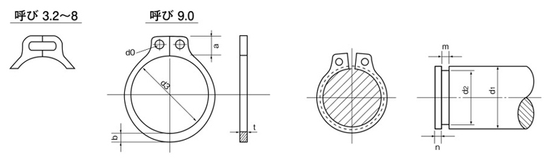 小径C形止め輪（Cリング） 軸用 | 大陽ステンレススプリング | MISUMI-VONA【ミスミ】
