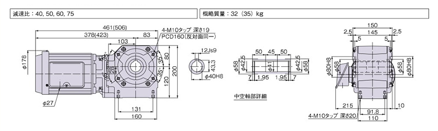NACHi ナチ  ハイスエンドミル Gロングエンドミル 2枚刃 SL2GE 36mm - 1
