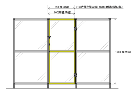 G40タイプ 安全柵 標準扉 泰生工業 Misumi Vona ミスミ