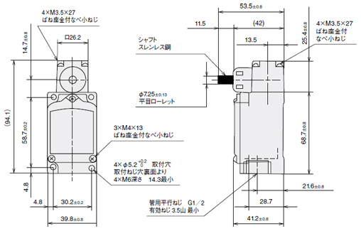 1LS-J823 | 汎用コンパクト形リミットスイッチ 屋外用 | アズビル | MISUMI-VONA【ミスミ】