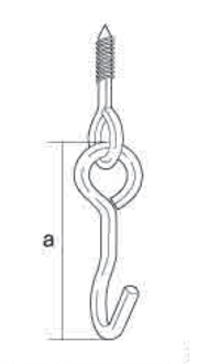 ハンモックフック NO.23 外形図01