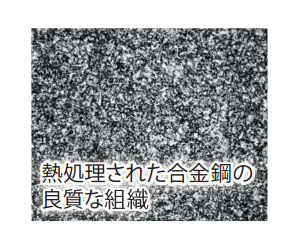 熱処理された合金鋼の良質な組織