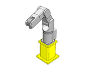 垂直多関節ロボット用ロボットスタンド角タイプ
