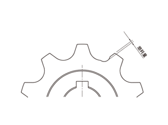 ■図2：スプロケットの磨耗