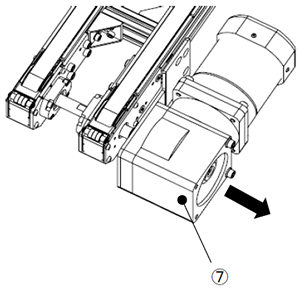 モータの取り外し方法