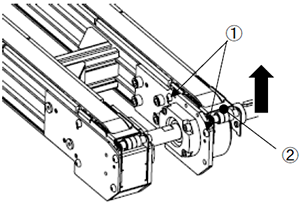下流側ユニットの上面カバー取り外し方法