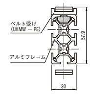 タイミングベルト 断面図
