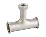 真空配管用継手　ゲージポート付ニップル