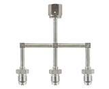 高純度ガス用溶接SUS配管　三系統タイプ