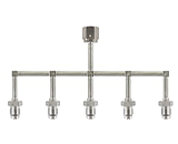 高純度ガス用溶接SUS配管　五系統タイプ