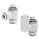 ワンタッチ管継手付スピードコントローラ ステンレス エルボ・ユニバーサルタイプ AS-FGシリーズ