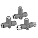 ワンタッチ管継手付残圧排気弁 プッシュロック式 KEシリーズ