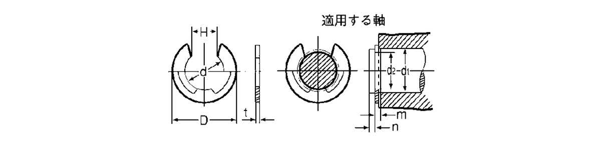 ES-2.3-SUS E形止め輪（Eリング） スタック オチアイ MISUMI(ミスミ)