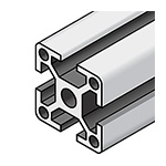 アルミフレーム　８シリーズ　正方形　４０×４０ｍｍ　１列溝　４面溝