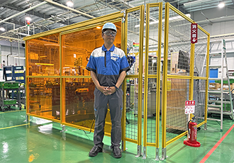 ミスミ安全柵で現場がもっと安全・スマートに (株式会社椿本チエイン様)