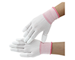 【エコノミーシリーズ】ナイロン手袋（指先PUコーティング）【10個入り】