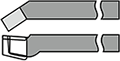 14R形（右、下図）横荒剣バイト　14L形（左）