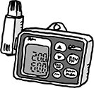 温湿度記録計（ロガー） センサー一体型